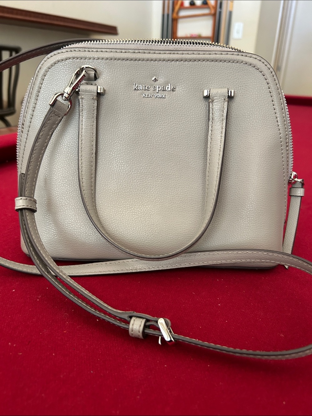 kate spade Small Dome Satchel - Light Gray